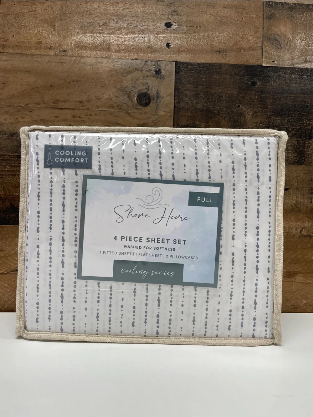 Dusty Blue Full 4-Piece Sheet Set - Cooling Series